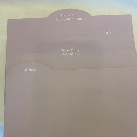 PURPLE & FLORAL BOX CARDS ORGANIZER - Picture 9 of 12